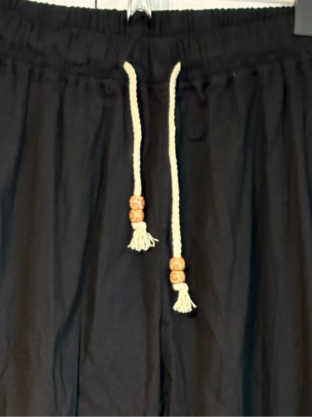 Men's Black Drawstring Pants- 3XL